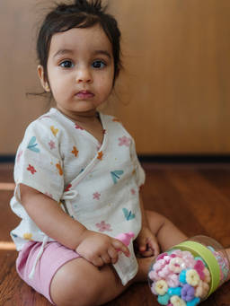 DULAAR - Organic Muslin Angrakha and Shorts