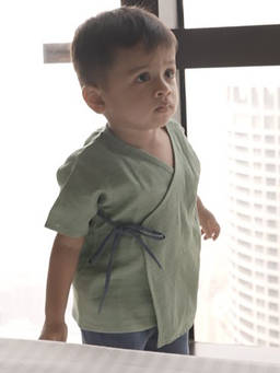 DULAAR - Organic Muslin Angrakha and Shorts
