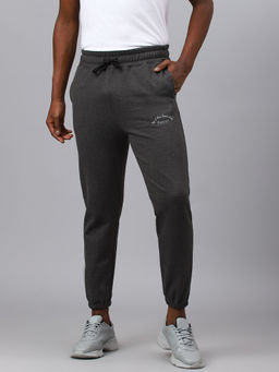 Fitkin - Men Grey Regular Fleece Joggers