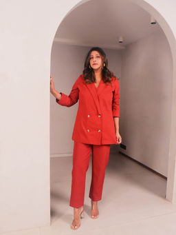 WHY SO BLUE - Dee Red Co-Ord