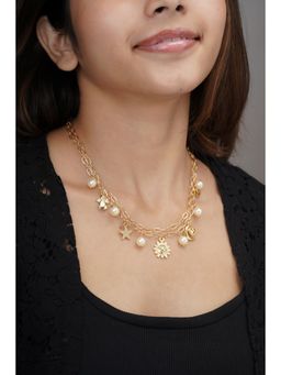 AARSEE OFFICIAL - 22Kt Gold-Plated Wonder Sky-Themed Charm Necklace