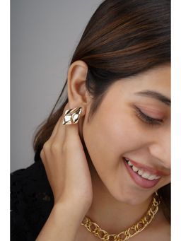 AARSEE OFFICIAL - Gold Kite Ripple Stud Earrings