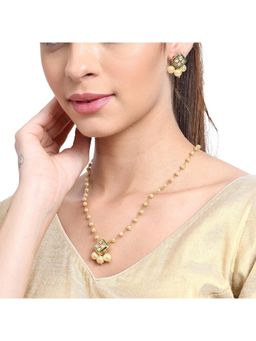 AARSEE OFFICIAL - Gold-Plated Majestic Kundan Pearl Earrings