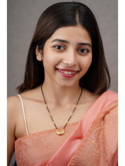 AARSEE OFFICIAL - 22Kt Gold Plated Crescent Moon Mangalsutra