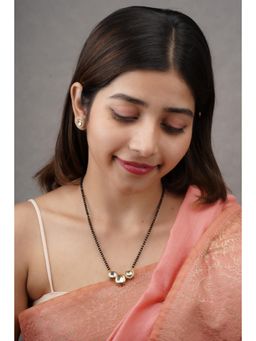 AARSEE OFFICIAL - 22Kt Gold Plated Quirky Circle Mangalsutra