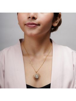 AARSEE OFFICIAL - 22Kt Gold-Plated Radiant Ray Necklace