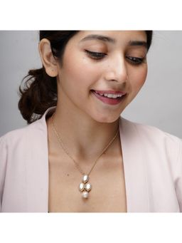 AARSEE OFFICIAL - 22Kt Gold-Plated Pearl Mosaic Necklace