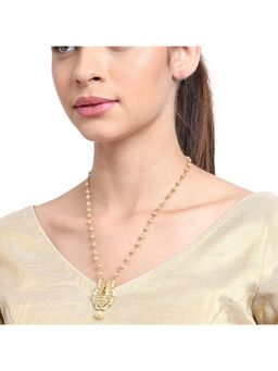 AARSEE OFFICIAL - 22Kt Gold-Plated Regal Pearl Chain Necklace