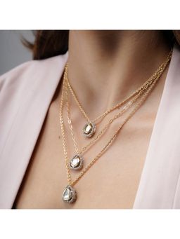 AARSEE OFFICIAL - 22Kt Gold-Plated Radiant Stacks Necklace (Pack of 3)