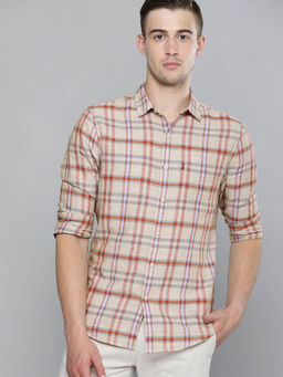 Levi's - Men Grey Pink Slim Fit Casual Shirt
