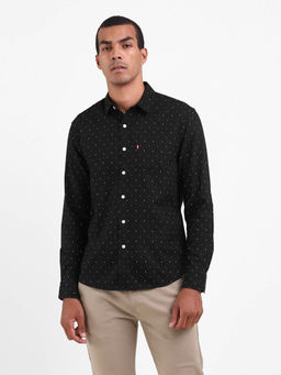 Levi's - Men Black Red Slim Fit Casual Shirt