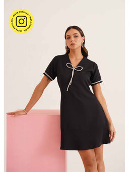AMOSHI - Black Embellished/Sequined Dolce Dress