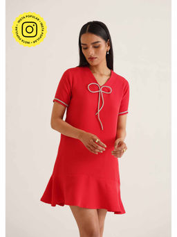 AMOSHI - Red Embellished/Sequined Dolce Dress