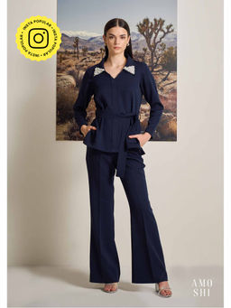 AMOSHI - Navy Blue Embellished/Sequined Perry Co-Ord (Set of 3)