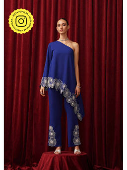 AMOSHI - Blue Kai Embellished Co-Ord (Set of 2)