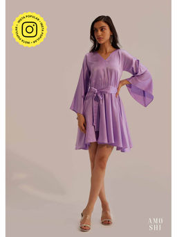 AMOSHI - Angie Mini Dress with Belt - Lavender (Set of 2)