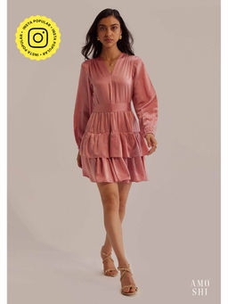 AMOSHI - Emmie Mini Dress with Belt - Pink (Set of 2)