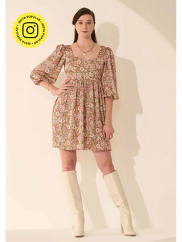 AMOSHI - Ditsy Mini Multi-Color Dress