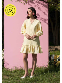AMOSHI - Dory Mini Dress -Butter Yellow