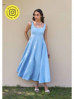 AMOSHI - Caroline Midi Dress -Powder Blue