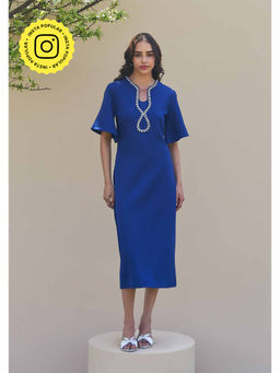 AMOSHI - Dewdrop Midi Dress -Blue
