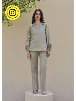 AMOSHI - Camellia Co-Ord -Olive (Set of 2)