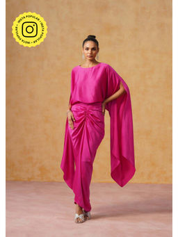 AMOSHI - Dira Skirt Co-Ord Set (Fuchsia)