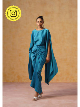 AMOSHI - Dira Skirt Co-Ord Set (Teal)