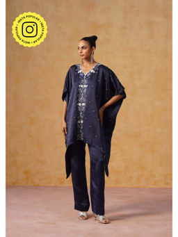 AMOSHI - Mira Kaftan Co-Ord Set (Navy Blue)