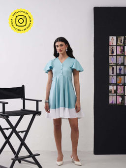 AMOSHI - Selena Blue Mini Dress
