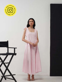 AMOSHI - Audrey Pink Maxi Dress