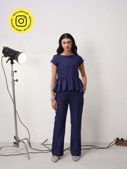 AMOSHI - Avery Navy Blue Co-ord Set