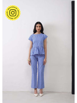 AMOSHI - Avery Blue Striped Top