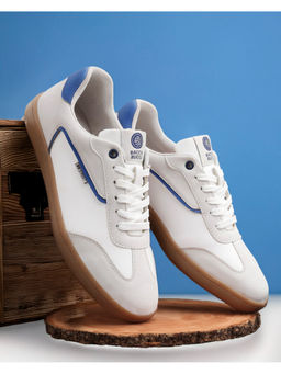 Bacca Bucci - Men MOJO Low Top Sneakers Chill White & Grey