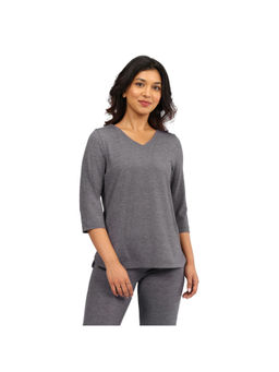 Blissclub - Women Grey Airmelt Tm Apple Hem T-Shirt
