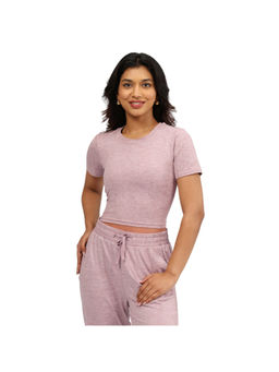 Blissclub - Women Pink Airmelt Tm Crop T-Shirt