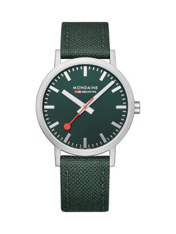 Mondaine - Classic Analog Dial Colour Green Unisex Watch - A660.30360.60SBF
