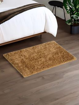 At Home by Nilkamal - Lurex Shaggy Rug (Gold)