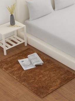 At Home by Nilkamal - Lurex Shaggy Rug (Gold)