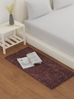 At Home by Nilkamal - Lurex Shaggy Rug (Purple)
