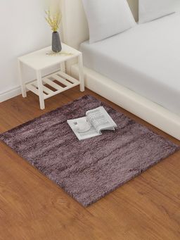 At Home by Nilkamal - Lurex Shaggy Area Rug (Purple)