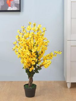 At Home by Nilkamal - Forsythia Artificial Tree (Yellow)