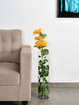 At Home by Nilkamal - Tumbler Floor Vase (Transparent)