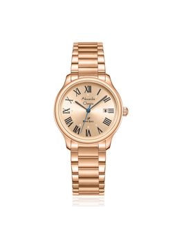 Alexandre Christie - Women Primo Steel Rose Gold Dial Analog Watch - 1042LDFRGLN (M)