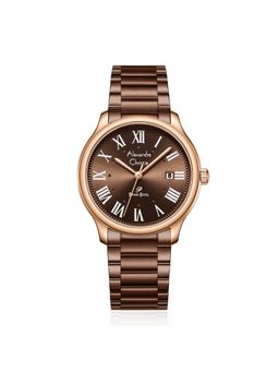 Alexandre Christie - Men Primo Steel Brown Dial Analog Watch - 1042MDFROBO (M)