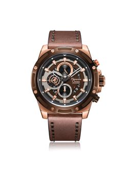 Alexandre Christie - Men Chronograph Brown Dial Chronograph Watch - 6506MCLROBO (M)