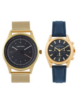 Joker and Witch - Joker & Witch Unisex Arlo & Eliza Blue Dial Analog Couple Watch - JWCW562 (M)