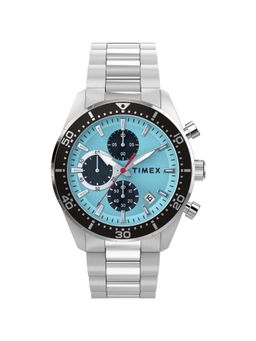 Timex - Men Round Blue Dial Analog Watch - TW2Y62200UJ (L)