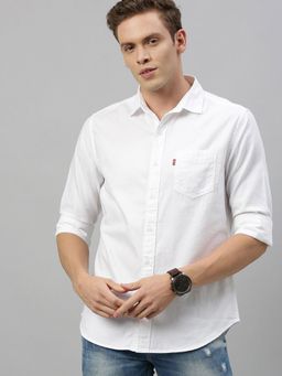 Levi's - Men White Slim Fit Casual Shirt