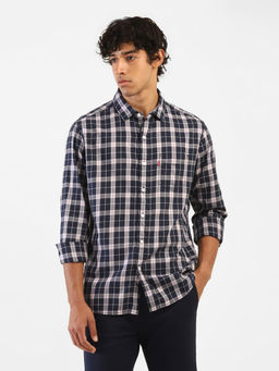Levi's - Men Black Purple Slim Fit Casual Shirt